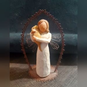 Willow Tree Angel Of Friendship 2010 Susan Lordi Girl With Puppy Dog Demdaco